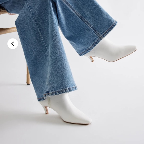 Fashion Nova Chic White Heeled Boots - Picture 3 of 4